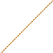 14K Gold 3.50mm Diamond-Cut Quadruple Rope Chain