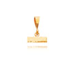 14K Gold Small Diamond-Cut Top Charm
