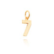 14K Gold Small Polished Number 7 Charm