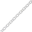 Sterling Silver 6.25mm Fancy Rolo Chain Bracelet