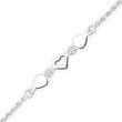 Sterling Silver Heart Link Anklet