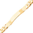 14K Gold 10.75mm Fancy Link ID Bracelet
