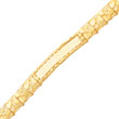 14K Gold 10.0mm Nugget ID Bracelet