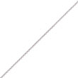 14K White Gold 1.5mm  Solid Polished Cable Chain