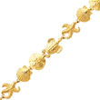14K Gold Sea Life Theme Bracelet