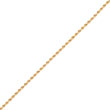 14k Gold 2mm Diamond-Cut Rope With Lobster Clasp Chain