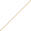 14K Gold 1mm Machine-Made Rope Chain