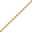 14K Gold 4mm Diamond-Cut Rope with Lobster Clasp Chain
