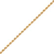 14K Gold 2.75mm Diamond-Cut Rope with Lobster Clasp Chain