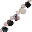 Sterling Silver Rose Quartz Rutilated Quartz Bracelet