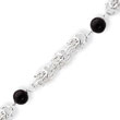 Sterling Silver Polished Onyx Toggle Bracelet