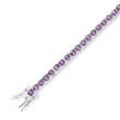 Sterling Silver Amethyst Bracelet