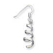 Sterling Silver Twist Dangle Earrings