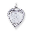 Sterling Silver Sweet Sixteen Disc Charm