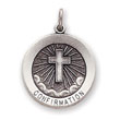 Sterling Silver Confirmation Medal Charm