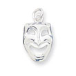 Sterling Silver Comedy Mask Charm