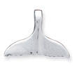 Sterling Silver Whale Tail Slide