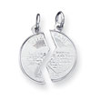 Sterling Silver 2- Piece Mitzpah Charm