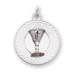 Sterling Silver Holy Communion Disc Charm