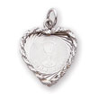 Sterling Silver Holy Communion Disc Charm