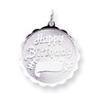 Sterling Silver Happy Birthday Disc Charm