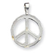 Sterling Silver Peace Symbol Charm