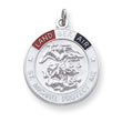 Sterling Silver St. Michael Enameled Medal