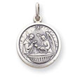 Sterling Silver Baptism Medal