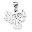 Sterling Silver " Sweet 16" Pendant
