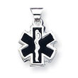 Sterling Silver Enameled Medical Charm