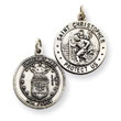Sterling Silver Reversable US Air Force St.Christopher Pendant