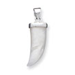 Sterling Silver Mother Of Pearl Horn Pendant