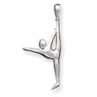 Sterling Silver Gymnast Pendant