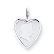 Sterling Silver Engraveable Boy Disc Charm