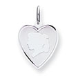Sterling Silver Engraveable Girl Disc Charm
