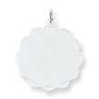 Sterling Silver Engraveable Disc Charm