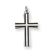 Sterling Silver Enameled Cross