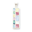 Sterling Silver Multi-Colored Mother Of Pearl Pendant