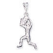 Sterling Silver Basketball Player Charm