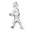 Sterling Silver Baseball Batter Charm