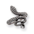 Sterling Silver Antiqued Snake Toe Ring