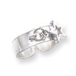 Sterling Silver Star Dangle Toe Ring