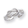 Sterling Silver Love Knot Toe Ring