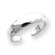 Sterling Silver Solid Polished Domed Toe Ring