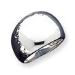 Sterling Silver Polished Cigar-Band Ring