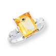 Sterling Silver Citrine Ring