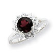 Sterling Silver Rhodolite Garnet Ring