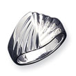 Sterling Silver Fancy Ribbed Ring