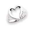 Sterling Silver Solid Heart Ring