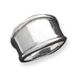 Sterling Silver 15mm Tapered Ring